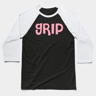 Film Crew On Set - Grip - Pink Text - Front Baseball T-Shirt